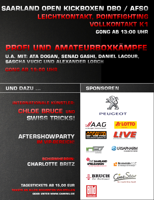 AFSO/ICO/DBO Saarland Open am 24.09.2011 in Saarbrücken AFSO/ICO/DBO Saarland Open am 24.09.2011 in Saarbrücken